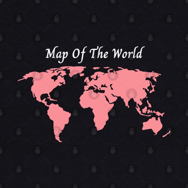Pink World Map by NatureGlow